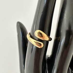 Gold-Tone Open Band Ring